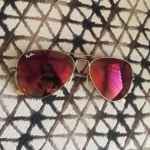 Pink Ray-Ban Aviator Sunglasses